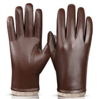 Gants homme à poignets contrastants