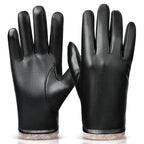 Gants homme à poignets contrastants