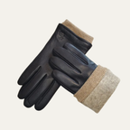 Gants homme à poignets contrastés