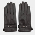 Gants homme cuir-look à bride pression
