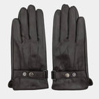 Gants homme cuir-look à bride pression