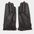 Gants homme cuir-look à bride pression
