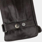 Gants homme cuir-look à bride pression