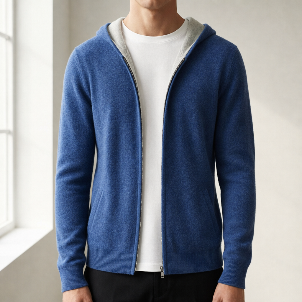 Gilet homme à capuche zippé