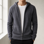 Gilet homme à capuche zippé