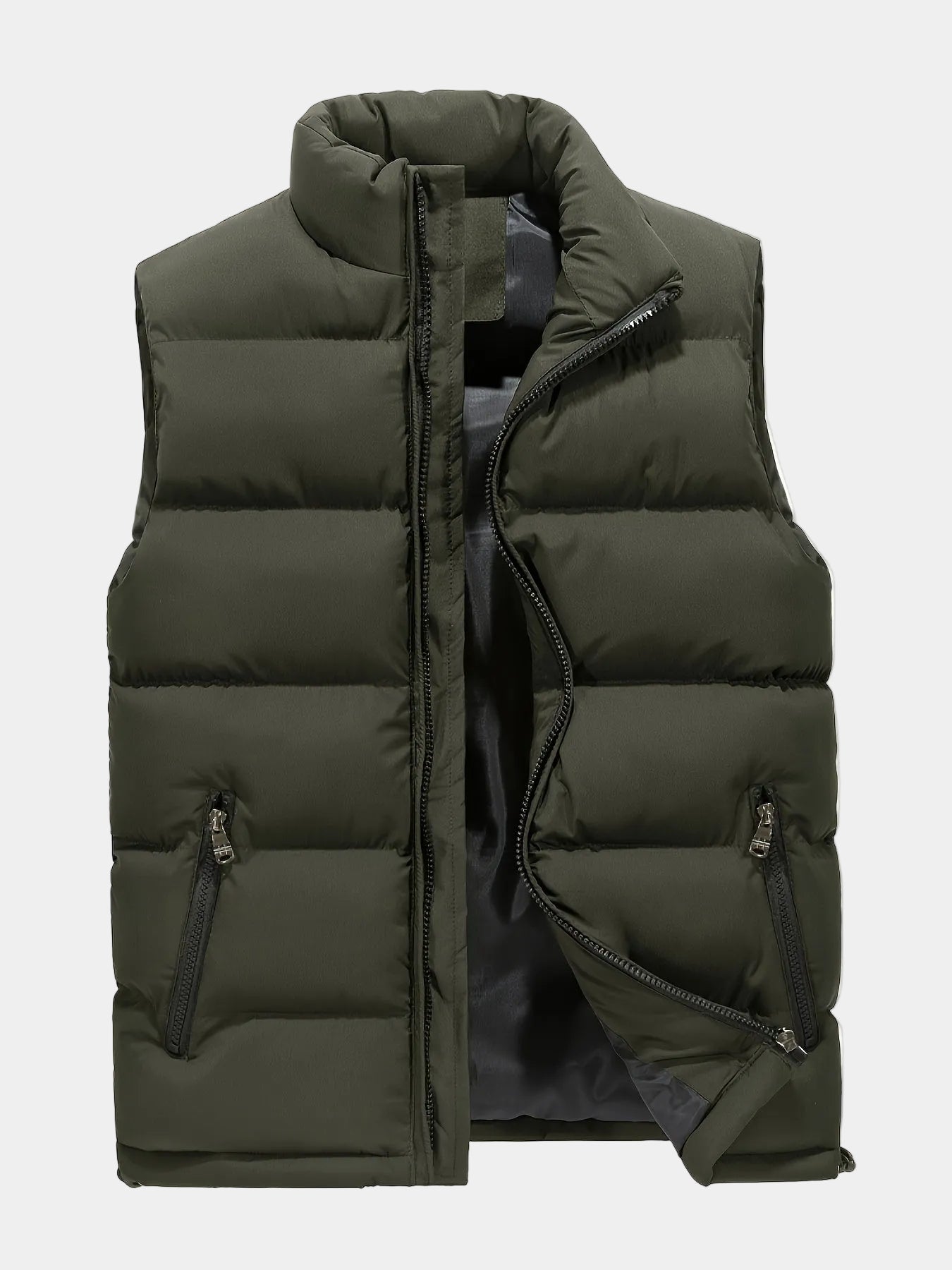 Gilet homme col montant