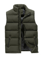 Gilet Homme Matelassé à Col Montant