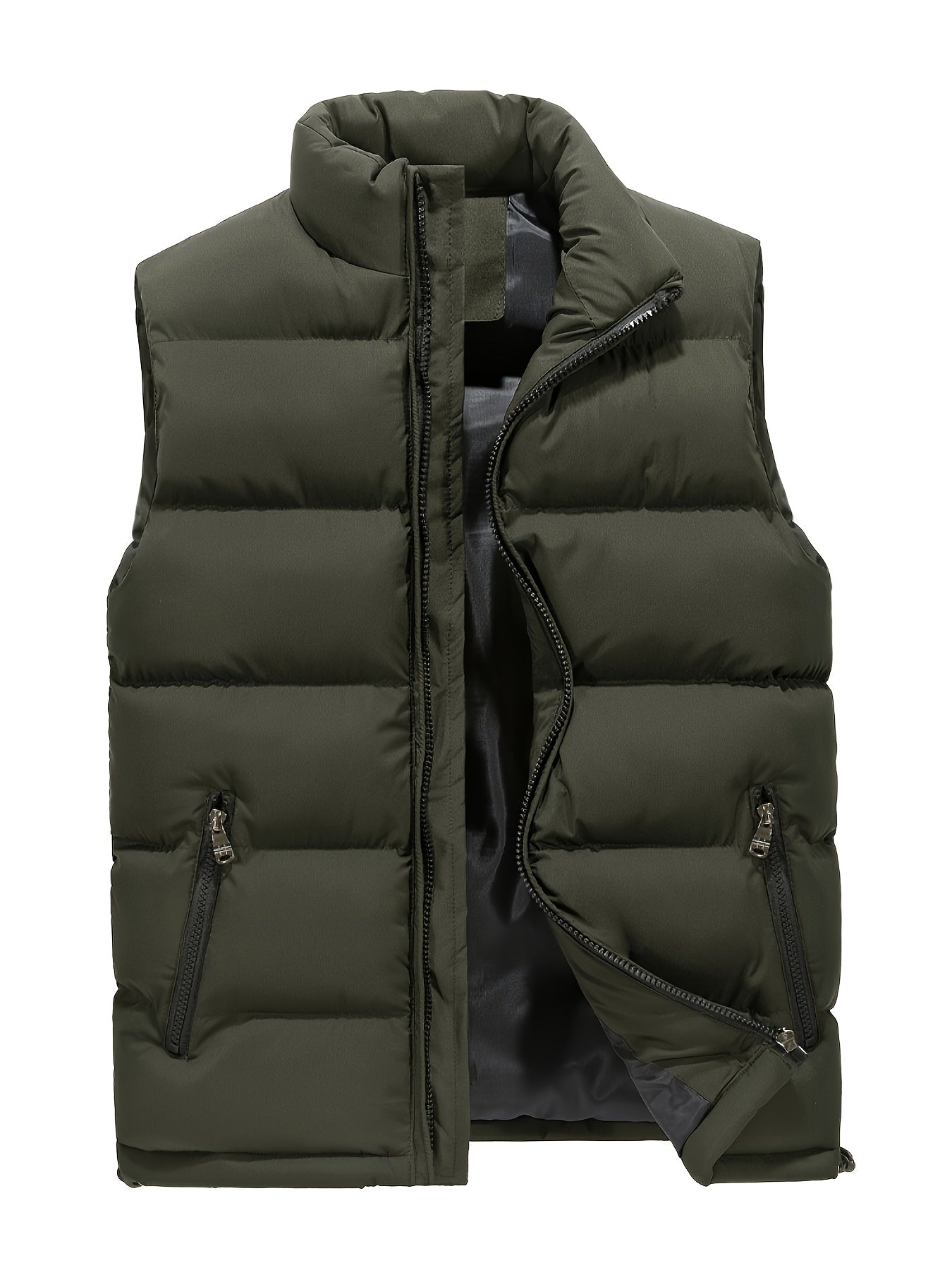 Gilet Homme Matelassé à Col Montant