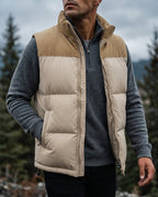 Gilet homme matelassé col montant