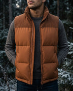 Gilet homme matelassé col montant