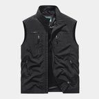 Gilet homme zippé col montant