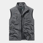 Gilet homme zippé col montant