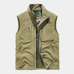 Gilet homme zippé col montant