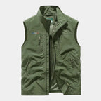 Gilet homme zippé col montant