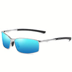 Lunettes de soleil homme à monture fine