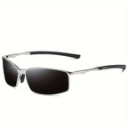 Lunettes de soleil homme à monture fine