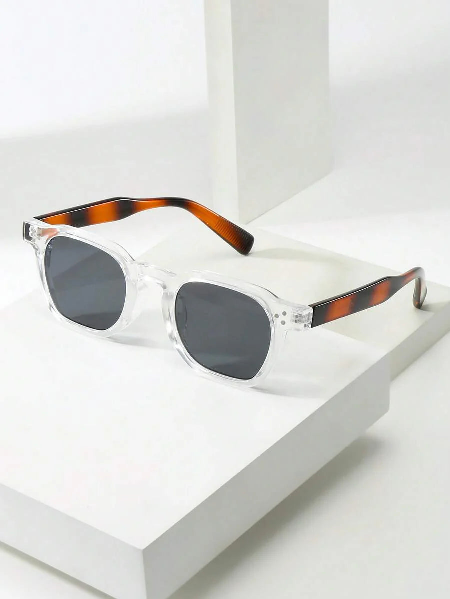 Lunettes de soleil homme à monture octogonale