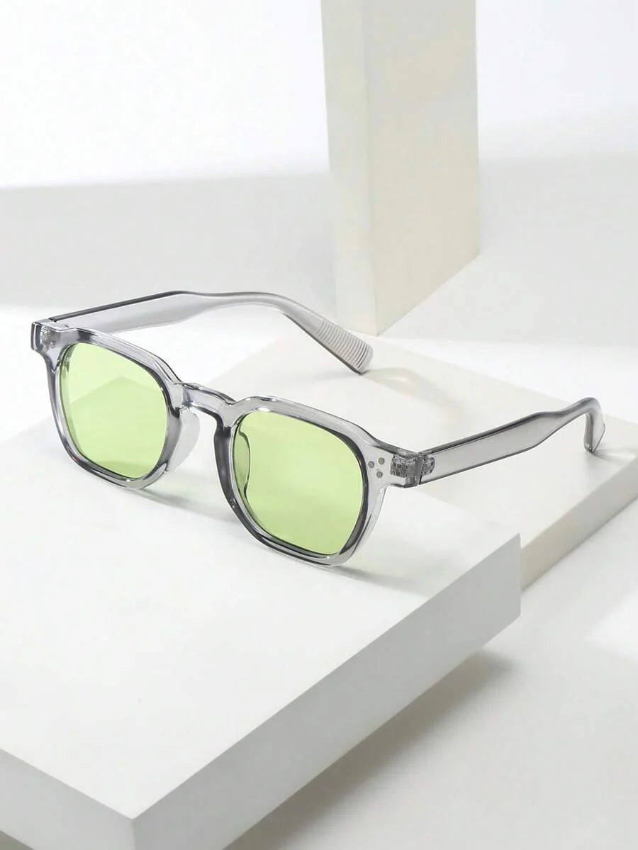 Lunettes de soleil homme à monture octogonale