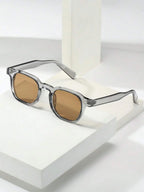 Lunettes de soleil homme à monture octogonale