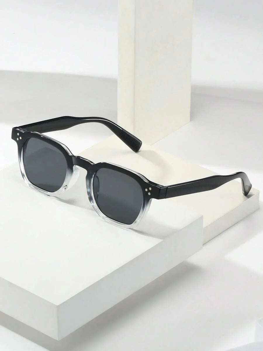 Lunettes de soleil homme à monture octogonale