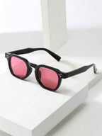 Lunettes de soleil homme à monture octogonale