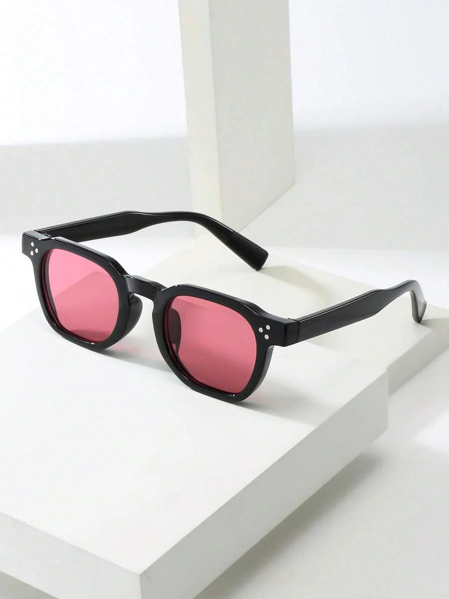 Lunettes de soleil homme à monture octogonale