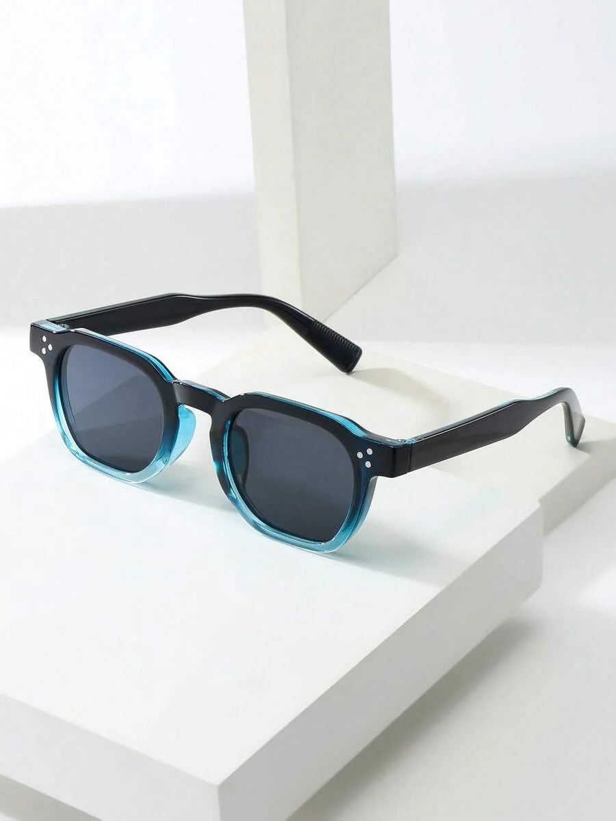 Lunettes de soleil homme à monture octogonale