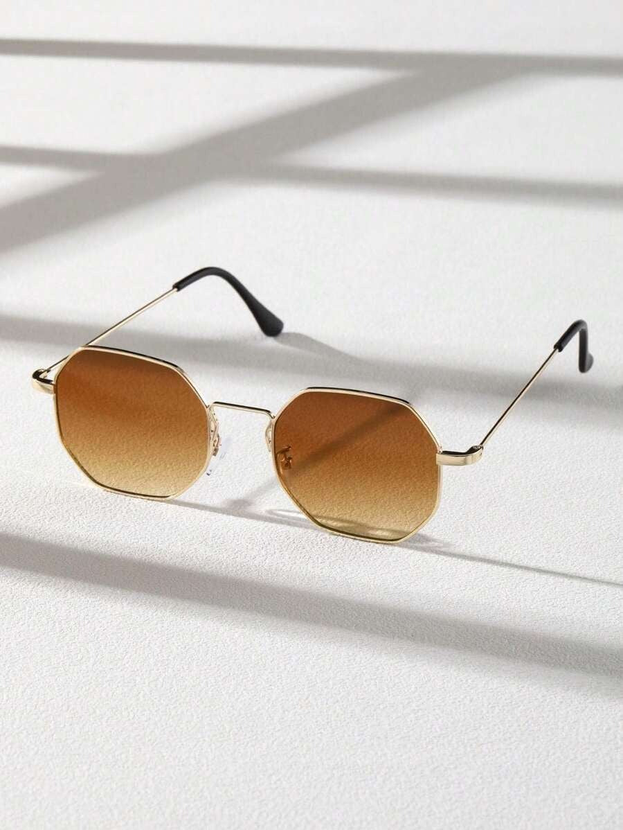 Lunettes de soleil homme octogonales