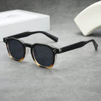 Lunettes de soleil homme rondes écaille