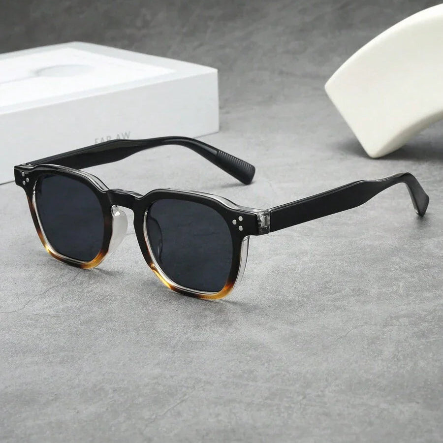 Lunettes de soleil homme rondes écaille