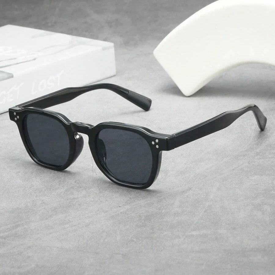 Lunettes de soleil homme rondes écaille