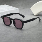 Lunettes de soleil homme rondes écaille