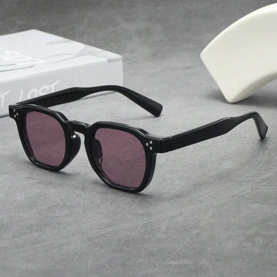 Lunettes de soleil homme rondes écaille