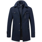 Manteau homme à col montant