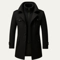 Manteau homme à col montant zippé