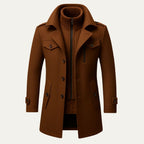Manteau homme à col montant zippé
