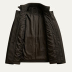 Manteau homme à col montant zippé