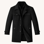 Manteau homme à double fermeture
