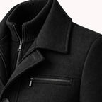 Manteau homme à double fermeture
