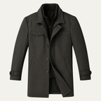 Manteau homme à double fermeture