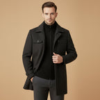 Manteau homme à double fermeture