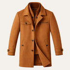 Manteau homme à double fermeture