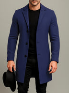 Manteau homme à revers boutonné