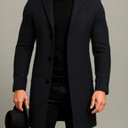 Manteau homme à revers boutonné