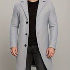 Manteau homme à revers boutonné