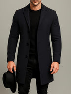 Manteau homme à revers boutonné