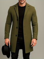 Manteau homme à revers boutonné
