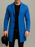 Manteau homme à revers boutonné
