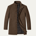 Manteau homme col montant boutonné