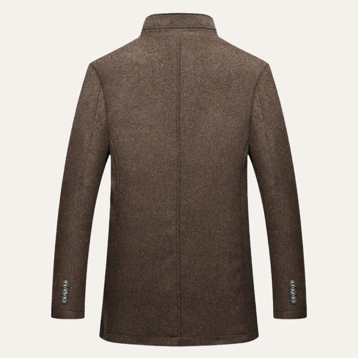 Manteau homme col montant boutonné